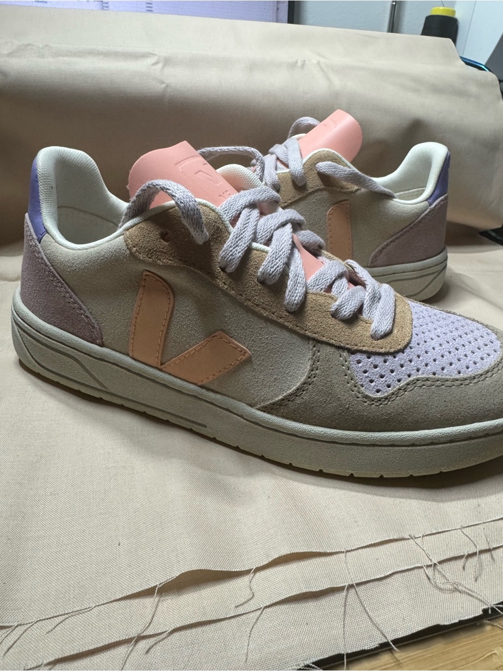 Veja V-10 suede sneakers - Picture 6 of 9